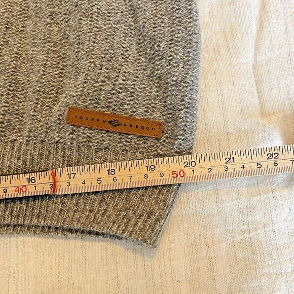 Joseph Abboud Sweater Mens XLarge Grey Wool Acrylic Shawl Collar Button Pullover - Picture 7 of 11